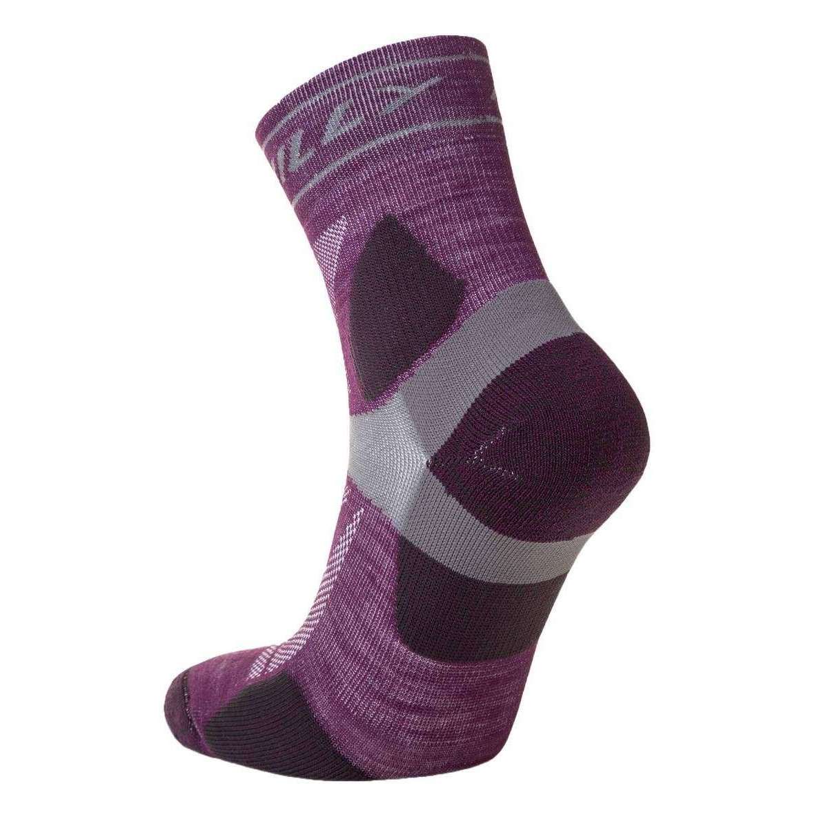 Hilly Purple Trail Anklet Med Socks