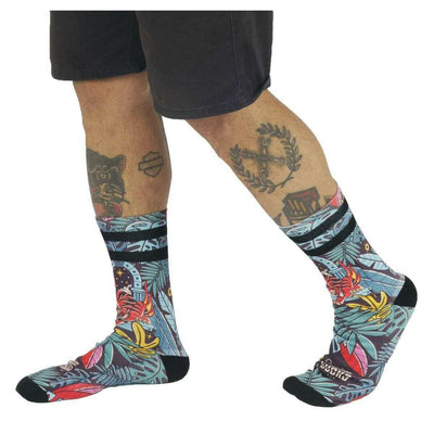 American Socks Navy Guardians Gate Mid High Socks