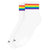 American Socks White Rainbow Pride Ankle High Socks