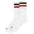 American Socks White Teenage Anarchist Mid High Socks