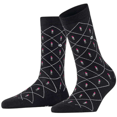 Burlington Black Lipstick Socks