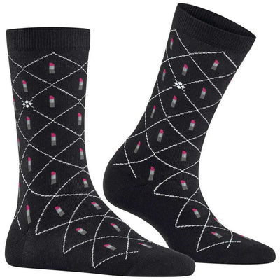 Burlington Black Lipstick Socks