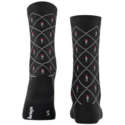 Burlington Black Lipstick Socks