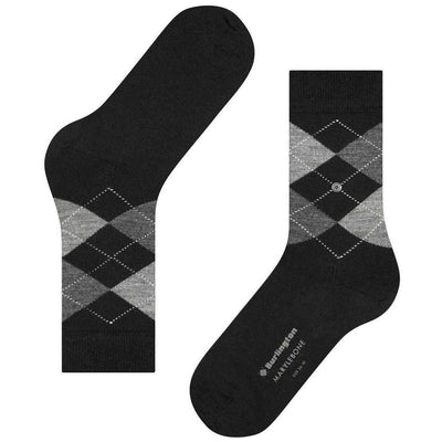 Burlington Black Marylebone Socks