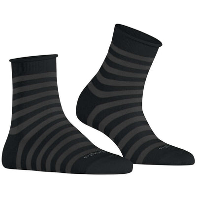 Burlington Black Swansea Short Socks