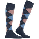 Burlington Blue Marylebone Knee High Socks