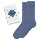 Burlington Blue Plain Basic Gift Box Socks