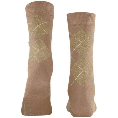 Burlington Brown Marylebone Lurex Socks