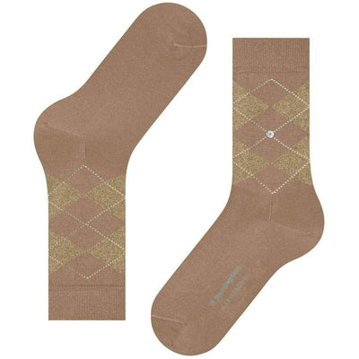 Burlington Brown Marylebone Lurex Socks