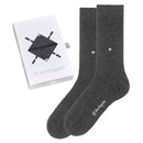 Burlington Grey Plain Basic Gift Box Socks