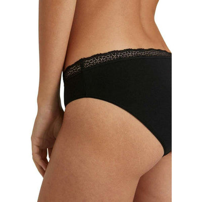 Falke Black Daily Lace Low-Rise Brief