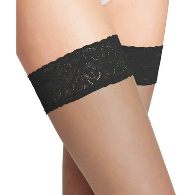 Falke Black Shelina 12 Denier Stay Up Stockings