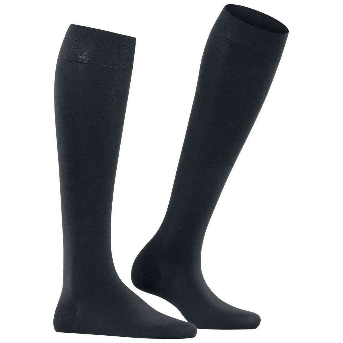 Falke Navy Fine Softness 50 Denier Knee High Socks The Socks Emporium