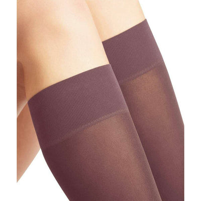 Falke Red Pure Matt 50 Denier Knee High Socks