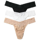 Hanky Panky Beige Cotton 3 Pack Original Rise Thong