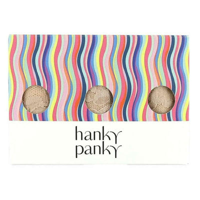 Hanky Panky Beige Signature Lace 3 Pack Original Rise Thong