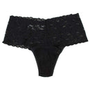 Hanky Panky Black Retro Lace 5 Pack Thong