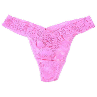 Hanky Panky Pink Daily Lace 3 Pack Original Rise Thong