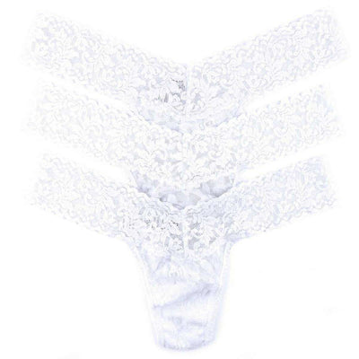 Hanky Panky White Signature Lace 3 Pack Low Rise Thong