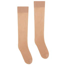 Wolford Beige Satin Touch Sheer Shimmer 20 Denier Knee High Tights