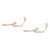 Esprit Cream Solid Low 2 Pack No Show Socks