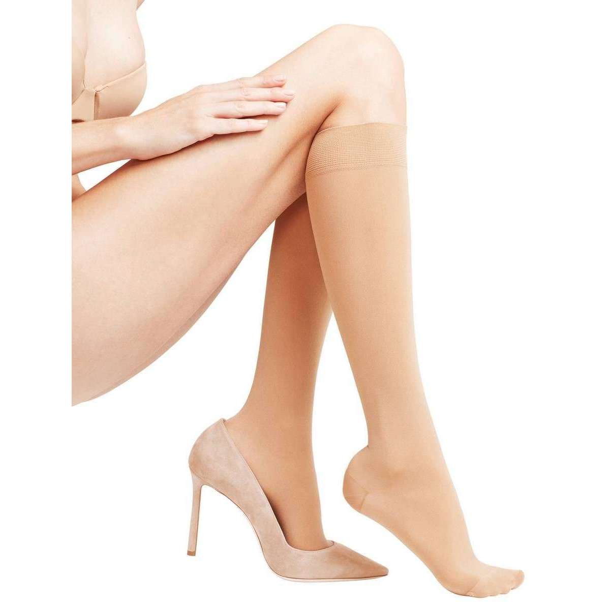 Falke Beige Energize 50 Denier Knee High Socks The Socks Emporium