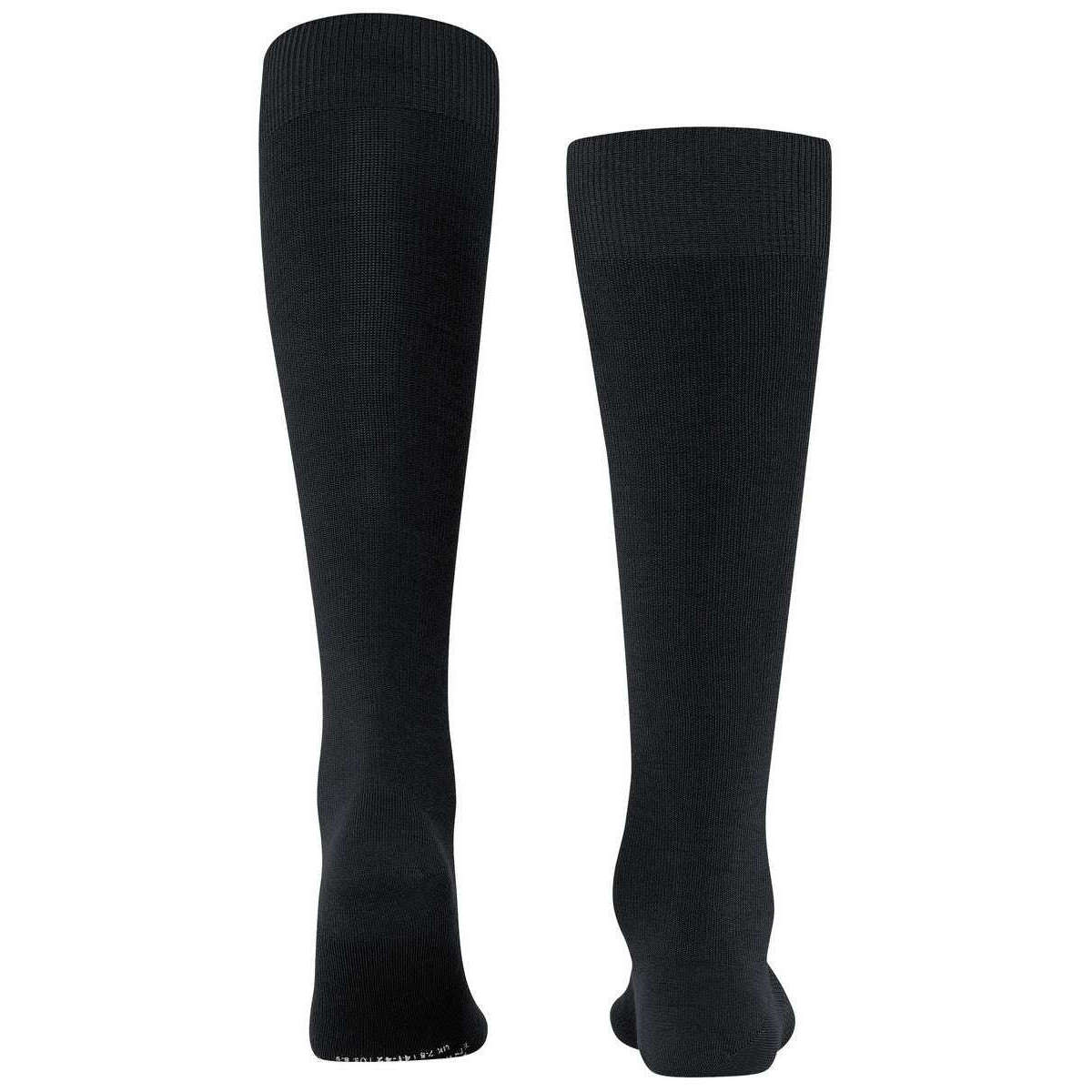 Falke Black Energizing Wool Knee High Socks | The Socks Emporium