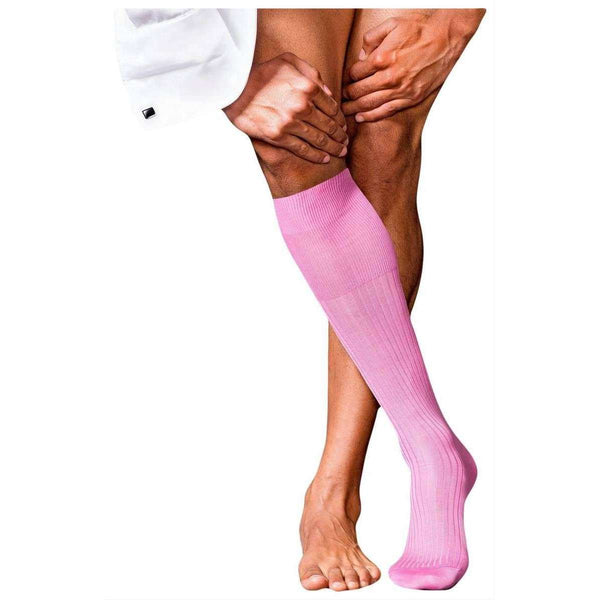 Falke Pink No10 Pure Fil D'Ecosse Knee High Socks