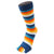 TOETOE Orange Essential Striped Mid Calf Socks